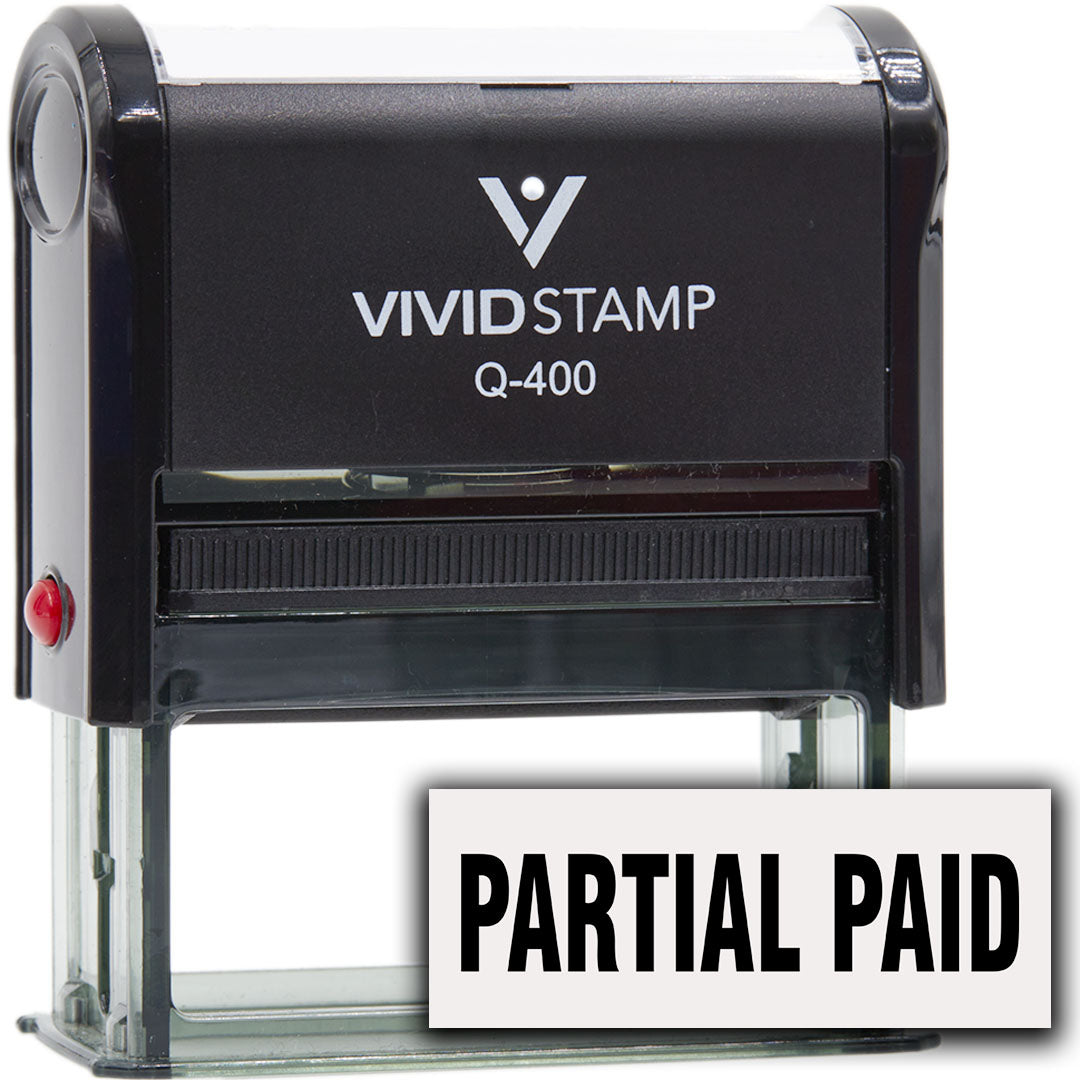 Partial paid Self-Inking Office Rubber Stamp