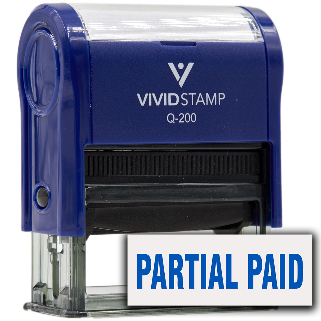 Partial paid Self-Inking Office Rubber Stamp