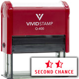 Vivid Stamp Second Chance Self Inking Rubber Stamp