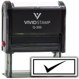 Vivid Stamp Check Self Inking Rubber Stamp