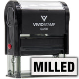 Milled Self-Inking Office Rubber Stamp