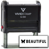Vivid Stamp Beautiful Self-Inking Rubber Stamps