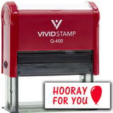 Vivid Stamp Hooray for You Self Inking Rubber Stamp