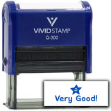 Vivid Stamp Very Good! Star Self Inking Rubber Stamp