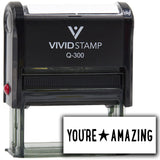 Vivid Stamp You?re Amazing Teacher Feedback Self-Inking Rubber Stamps