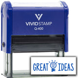 Vivid Stamp Great Ideas Self Inking Rubber Stamp