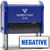Negative Self-Inking Office Rubber Stamp