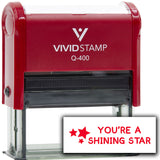 Vivid Stamp You’re a Shining Star Self Inking Rubber Stamp