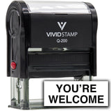 Vivid Stamp You're Welcome Self Inking Rubber Stamp
