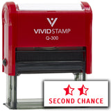 Vivid Stamp Second Chance Self Inking Rubber Stamp
