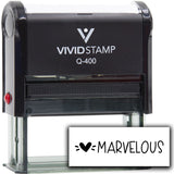 Vivid Stamp Marvelous Self Inking Rubber Stamp