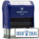Vivid Stamp Great Ideas Self Inking Rubber Stamp