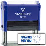 Vivid Stamp Praying For You Self Inking Rubber Stamp