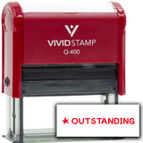 Vivid Stamp Outstanding Self Inking Rubber Stamp