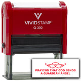 Vivid Stamp Praying That God Sends A Guardian Angel Self Inking Rubber Stamp