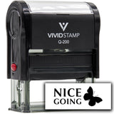 Vivid Stamp Nice Going Self Inking Rubber Stamp