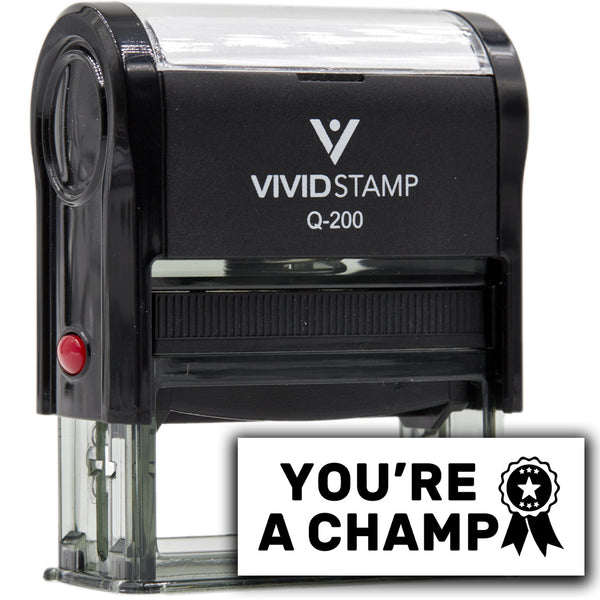 Stamp Chhap Vivid Stamp You?re a Champ Teacher Feedback Self-Inking Rubber Stamps