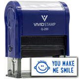 Vivid Stamp You Make Me Smile Self Inking Rubber Stamp