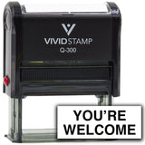 Vivid Stamp You're Welcome Self Inking Rubber Stamp