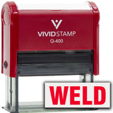 Weld Self-Inking Office Rubber Stamp