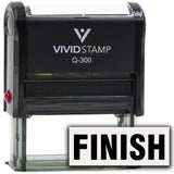 Finish Self-Inking Office Rubber Stamp