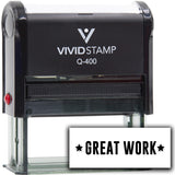 Vivid Stamp Great Work Self-Inking Rubber Stamps