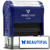 Vivid Stamp Beautiful Self-Inking Rubber Stamps