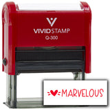 Vivid Stamp Marvelous Self Inking Rubber Stamp