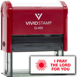 Vivid Stamp I Pray The Lord For You Self Inking Rubber Stamp