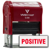 Positive Self-Inking Office Rubber Stamp