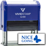 Vivid Stamp Nice Going Self Inking Rubber Stamp