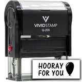 Vivid Stamp Hooray for You Self Inking Rubber Stamp