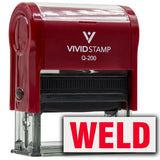 Weld Self-Inking Office Rubber Stamp