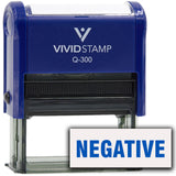 Negative Self-Inking Office Rubber Stamp