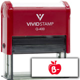 Vivid Stamp B- Teacher Stamps For Grading Self-Inking Rubber Stamps