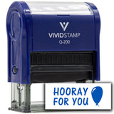 Vivid Stamp Hooray for You Self Inking Rubber Stamp