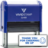 Vivid Stamp Thank you for cheering me up Self Inking Rubber Stamp