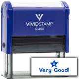 Vivid Stamp Very Good! Star Self Inking Rubber Stamp