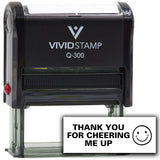 Vivid Stamp Thank you for cheering me up Self Inking Rubber Stamp