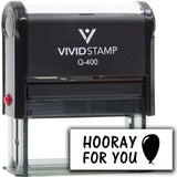 Vivid Stamp Hooray for You Self Inking Rubber Stamp