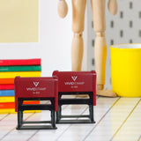 Vivid Stamp Emergency Medical Self-Inking Rubber Stamps
