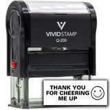 Vivid Stamp Thank you for cheering me up Self Inking Rubber Stamp