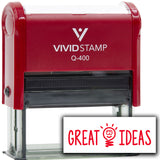 Vivid Stamp Great Ideas Self Inking Rubber Stamp