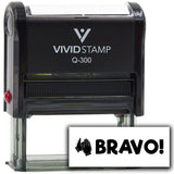 Vivid Stamp Bravo! Teacher Feedback Self-Inking Rubber Stamps