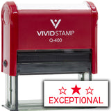 Vivid Stamp Exceptional Self Inking Rubber Stamp