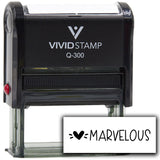 Vivid Stamp Marvelous Self Inking Rubber Stamp