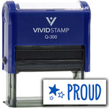 Vivid Stamp Proud Teacher Feedback Self-Inking Rubber Stamps
