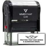 Vivid Stamp Praying That God Sends A Guardian Angel Self Inking Rubber Stamp