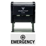 Vivid Stamp Emergency Medical Self-Inking Rubber Stamps