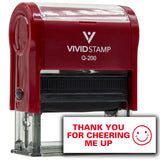 Vivid Stamp Thank you for cheering me up Self Inking Rubber Stamp